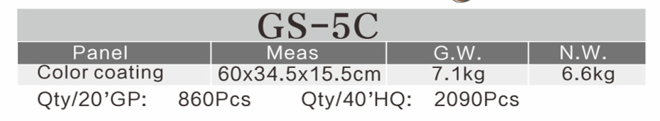 生鐵猛火爐(GS-5C)參數